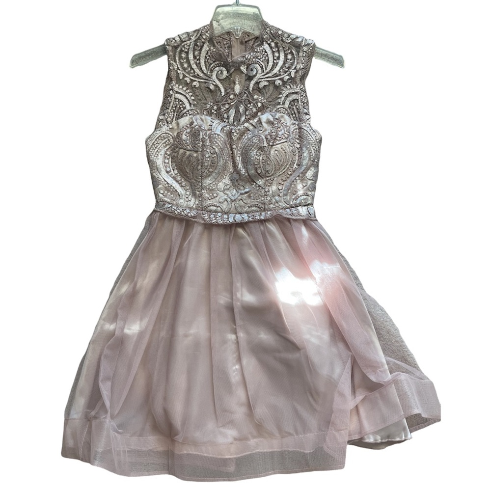 baby pink homecoming dress